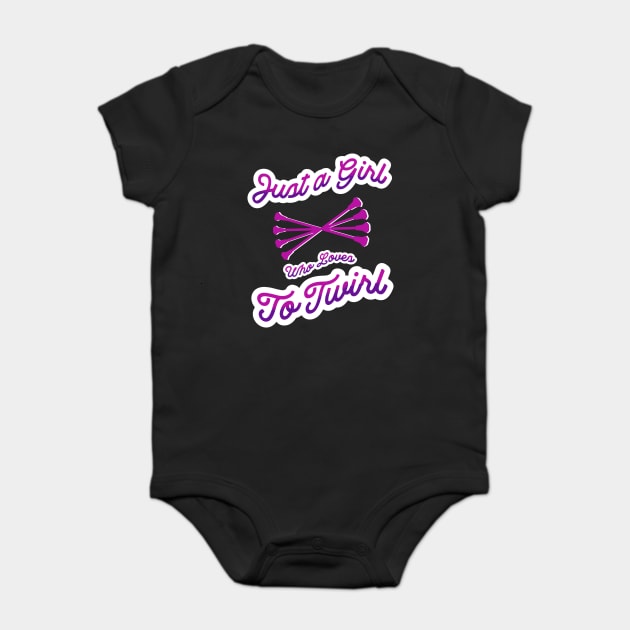 Just A Girl Who Loves To Twirl Baby Bodysuit by The WYLD Tribe